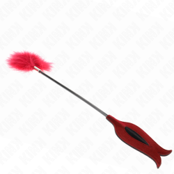 Kink - Plumes De Chacouilles Avec Palette En Forme De Rose 8 Cm